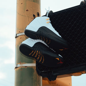 AIR JORDAN 12 RETRO 'TAXI' - WHITE/BLACK