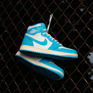 AIR JORDAN 1 RETRO HIGH OG 'UNC REIMAGINED' - DARK POWDER BLUE/SAIL