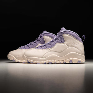 WOMEN'S AIR JORDAN 10 RETRO - CHALK/HYDRANGEAS