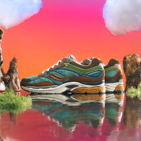 POLITICS X SAUCONY PROGRID OMNI 9 - BLUE/BROWN