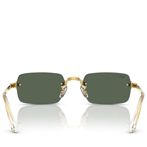 A$AP Rocky x Ray-Ban Rimless - Polished Arista Gold/Dark Green