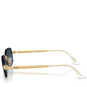 A$AP Rocky x Ray-Ban Rimless - Polished Arista Gold/Blue Gradient Dark Grey