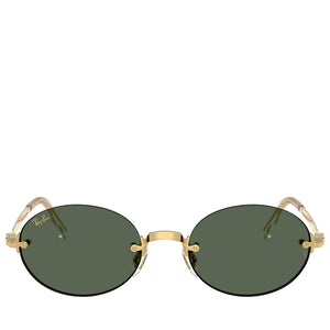 A$AP Rocky x Ray-Ban Rimless - Polished Arista Gold/Dark Green