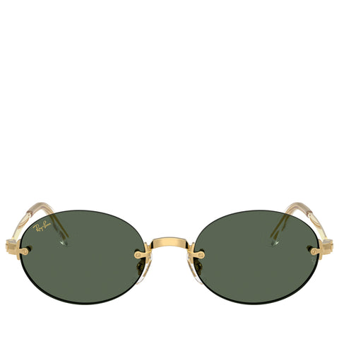 A$AP Rocky x Ray-Ban Rimless - Polished Arista Gold/Dark Green