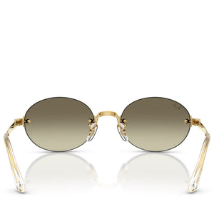 A$AP Rocky x Ray-Ban Rimless - Polished Arista Gold/Brown Mirrored Gold Gradient