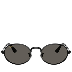 A$AP Rocky x Ray-Ban Bold Metals - Polished Black/Dark Gray