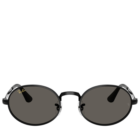 A$AP Rocky x Ray-Ban Bold Metals - Polished Black/Dark Gray
