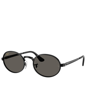 A$AP Rocky x Ray-Ban Bold Metals - Polished Black/Dark Gray