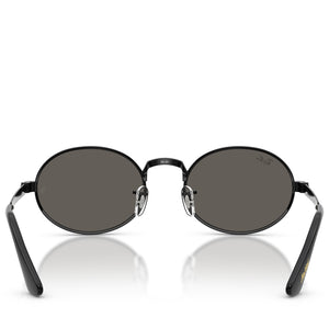 A$AP Rocky x Ray-Ban Bold Metals - Polished Black/Dark Gray