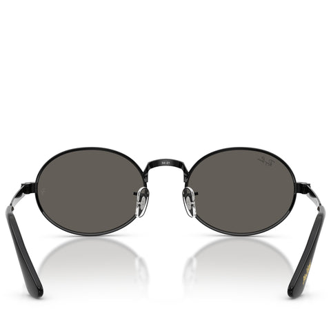 A$AP Rocky x Ray-Ban Bold Metals - Polished Black/Dark Gray