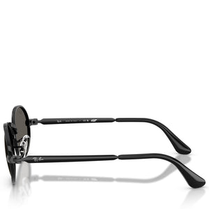 A$AP Rocky x Ray-Ban Bold Metals - Polished Black/Dark Gray