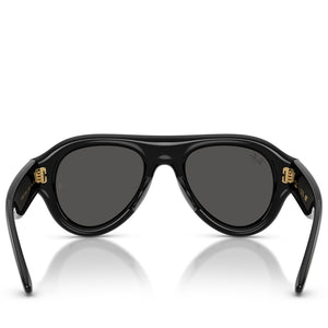 A$AP Rocky x Ray-Ban Aviator Puffer - Polished Black/Ultra Black