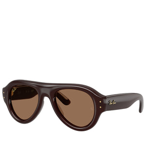A$AP Rocky x Ray-Ban Aviator Puffer - Polished Transparent Dark Brown/Dark Brown