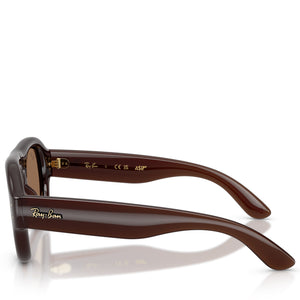 A$AP Rocky x Ray-Ban Aviator Puffer - Polished Transparent Dark Brown/Dark Brown