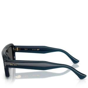 A$AP Rocky x Ray-Ban Flacko Puffer - Polished Transparent Dark Blue/Ultra Black