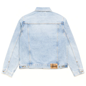 Stussy Denim Trucker Jacket - Light Wash Indigo