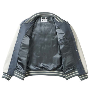 Palace x England x Nike Varsity Jacket - Cool Grey/White