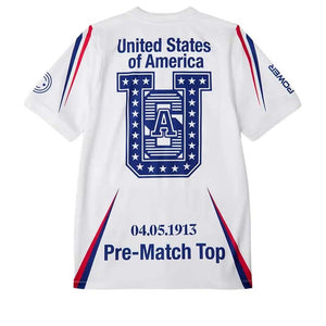 Virgil Abloh Archive x USA x Nike Academy Pro Soccer Top - White/Deep Royal Blue