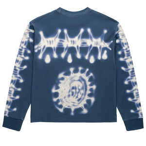 Fox Lab Airbrushed L/S Top - Blue