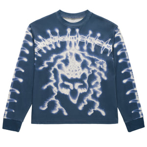 Fox Lab Airbrushed L/S Top - Blue
