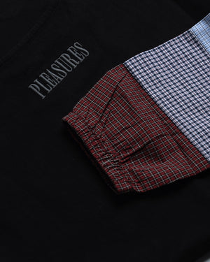 Pleasures Tartan Heavyweight L/S Tee - Black