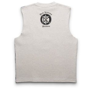 Pleasures Destroy Cut Off Shirt - Grey Melange