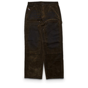 KidSuper Eye Badge Washed Double Knee Flocked Pant - Brown