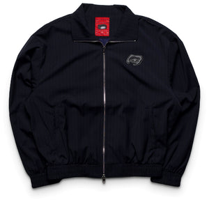 KidSuper Eye Patch Pinstripe Tracksuit Jacket - Blue