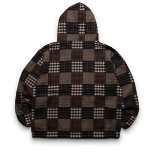 Pleasures Madras Poncho Hoodie - Brown