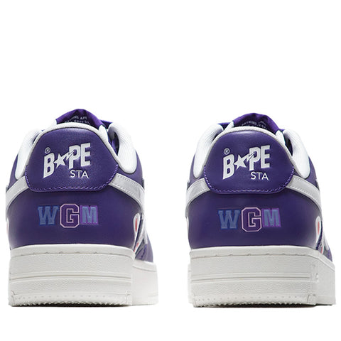 A Bathing Ape Bape Sta Shark #2 M2 - Purple/White