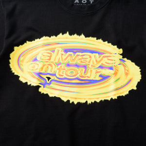 Always On Tour Aura Spinner Tee - Black