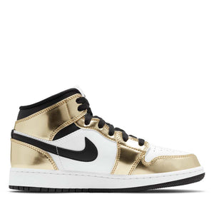 Air Jordan 1 Mid SE (GS) - Metallic Gold/Black