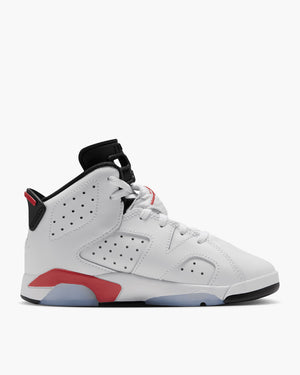 Jordan 6 Retro 'Infrared' (PS) - White/Light Crimson