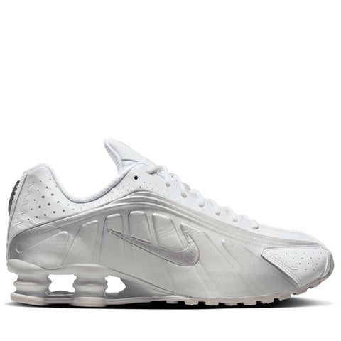 Nike Shox R4 - White/Metallic Silver
