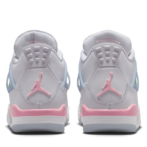 Air Jordan 4 Retro (GS) - White/Medium Soft Pink