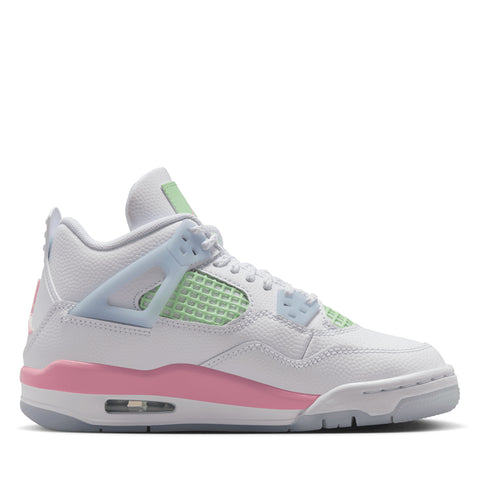 Air Jordan 4 Retro (GS) - White/Medium Soft Pink