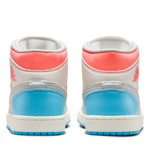 Women's Air Jordan 1 Mid - Sail/Blue Chill