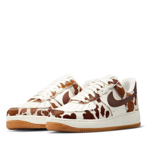 Women's Nike Air Force 1 '07 'Cow Print' - Field Brown/Sail
