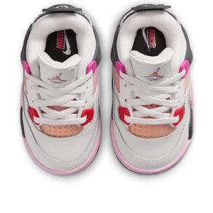 Jordan 4 Retro 'Comic' (TD) - Off White/ Fire Pink