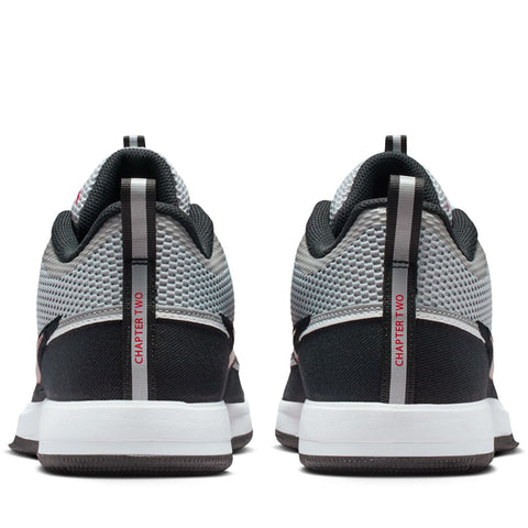 Nike Book 2 'Spiridon' - Metallic Silver/Sport Red