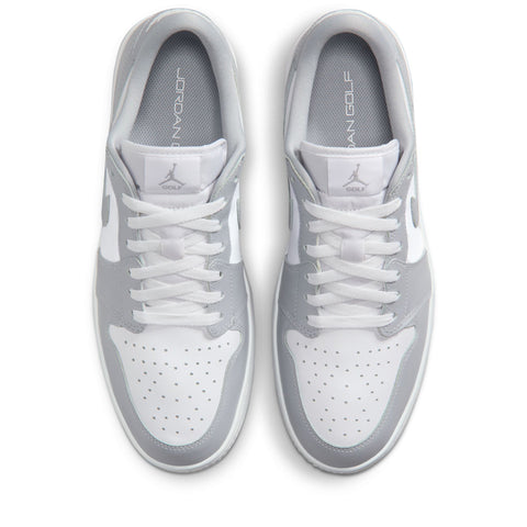 Air Jordan 1 Low Golf Spiked - Wolf Grey/White