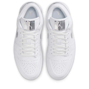 Women's Air Jordan 1 Low SE - White/Metallic Silver