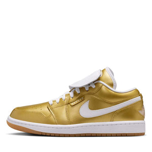 Women's Air Jordan 1 Low 'Tiempo' - Gold/White