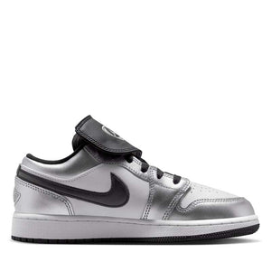 Air Jordan 1 Low SE (GS) - White/Metallic Silver
