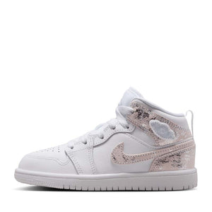 Jordan 1 Mid SE (PS) - White/Field Silver