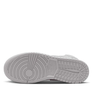 Air Jordan 1 Mid SE (GS) - White/Field Silver