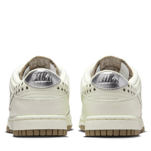 Women's Nike Dunk Low 'Metal Eyelet Swoosh' - Sail/Metallic Silver