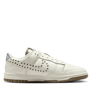 Women's Nike Dunk Low 'Metal Eyelet Swoosh' - Sail/Metallic Silver