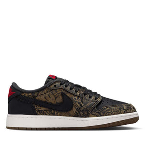 Air Jordan 1 Low OG 'Laser' (GS) - Black/Varsity Red