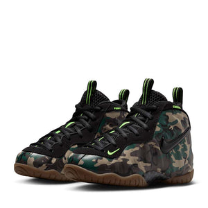 Nike Little Posite Pro Premium 'Green Camo' (PS) - Black/Black